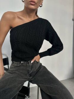 PULOVER WEST BLACK